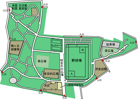 施設の地図