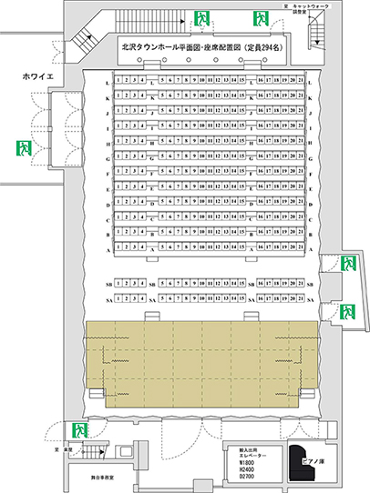 ホール平面図