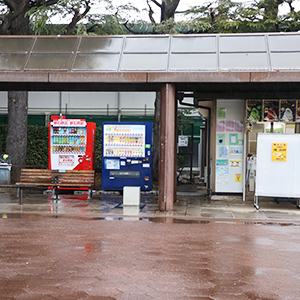 世田谷公園の噴水近くにある売店の横に設置しました。